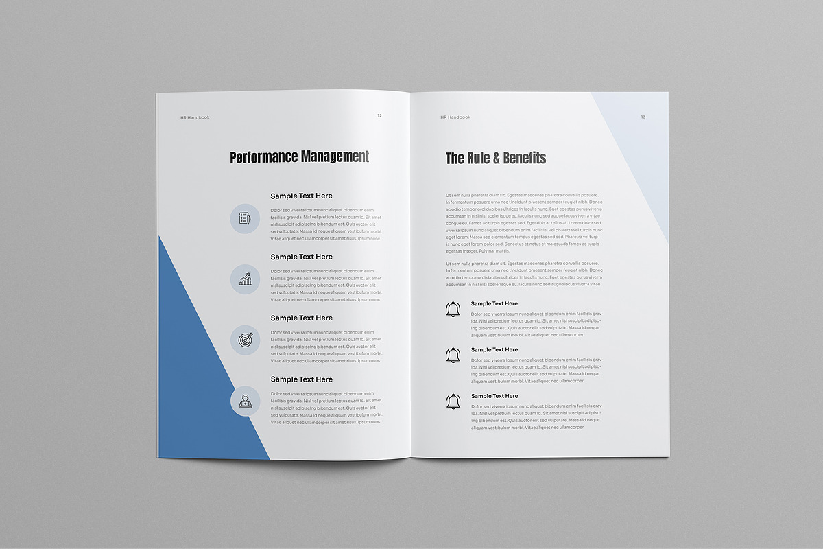 HR Employee Handbook Template, a Brochure Template by HiveArts (Photo 7 of 9)