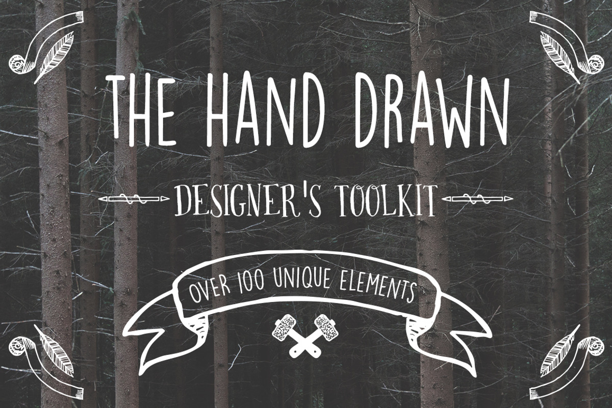 Hand Drawn Vector Elements, a Decorative Illustration by VectorBurn (Photo 1 of 5)