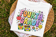 Fourth Grade Striped Back to School, a Transportation Illustration by Digital Artistic99 (Thumbnail 3 of 8)