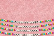 Friendship Bracelet 3D Bitmap Font, a Sans Serif Font by The Creative Bix (Thumbnail 2 of 8)