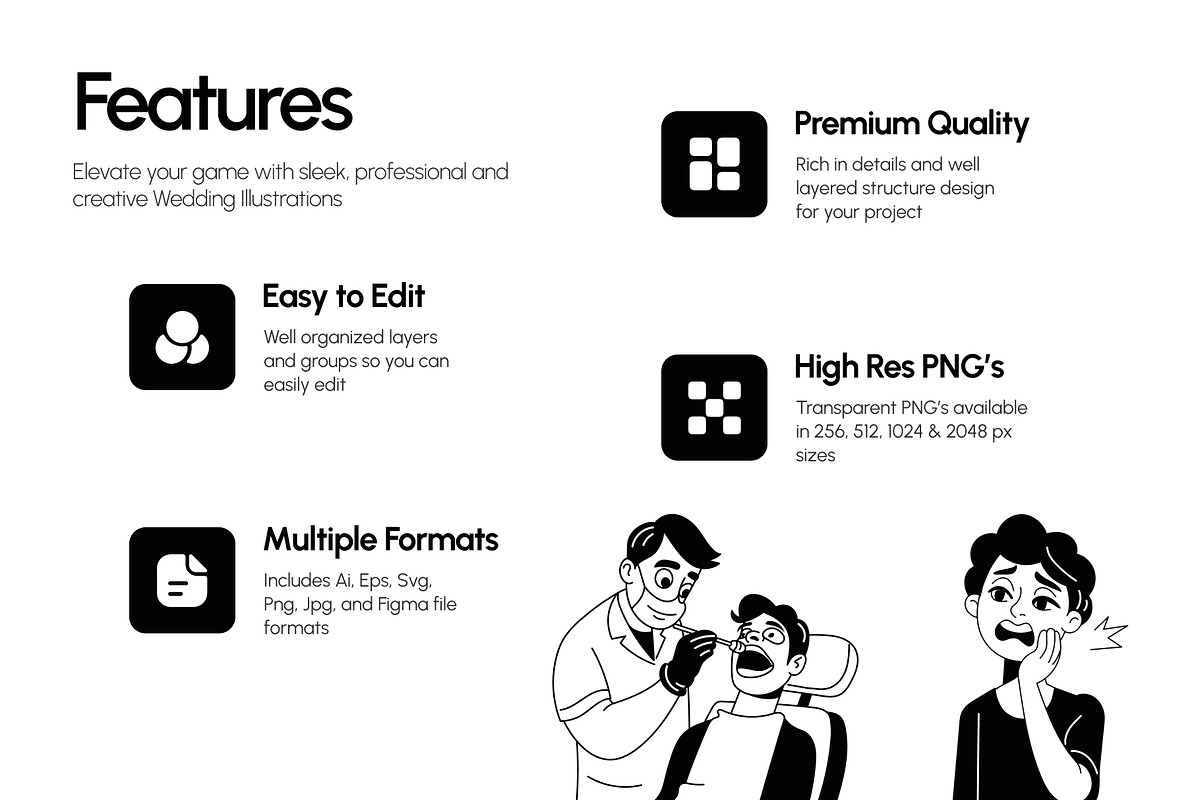 Dentist Drawing Illustration, a Healthcare Illustration by Vectors Market (Photo 2 of 9)