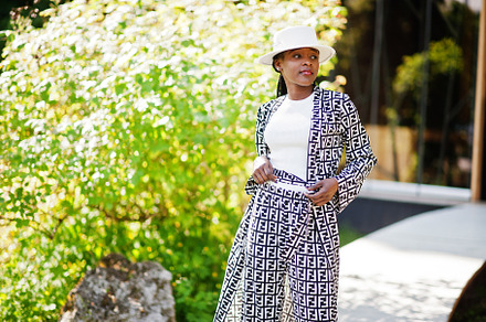 Beautiful african american woman natural makeup wear fashion clo, a Beauty & Fashion Photo by AS photostudio