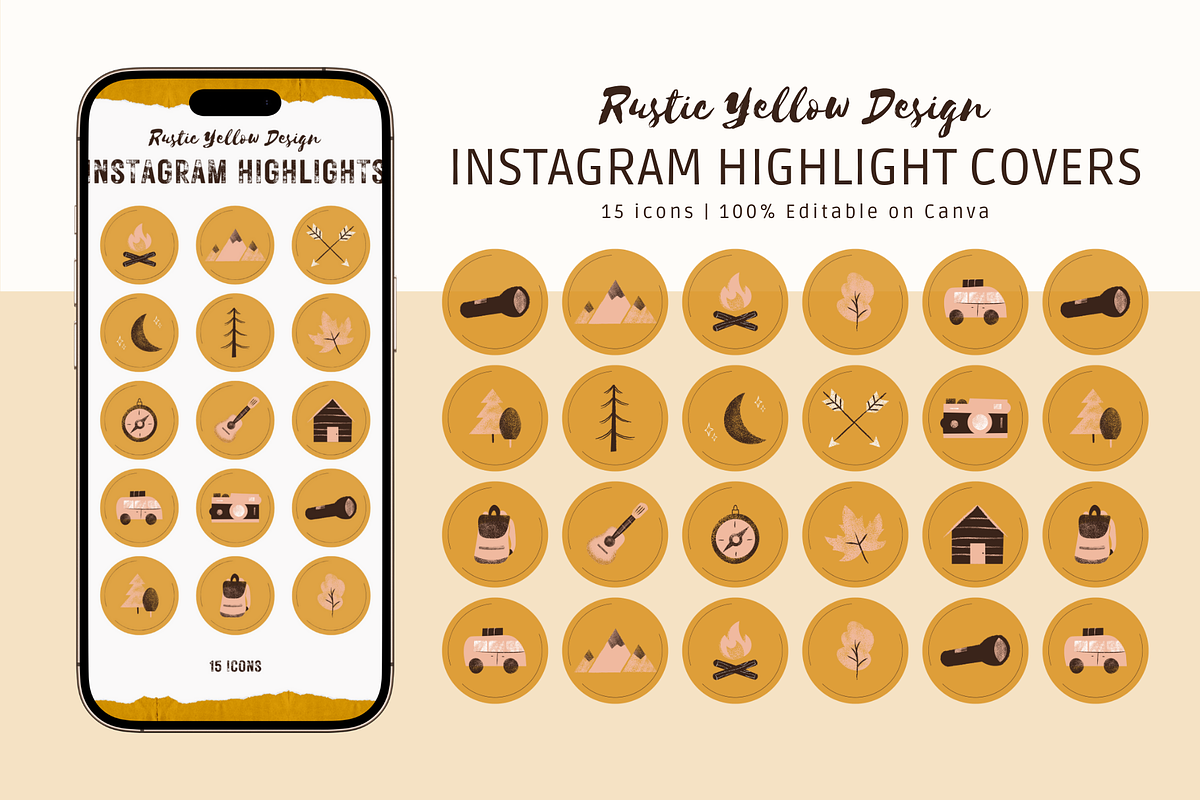 INSTAGRAM HIGHLIGHT COVERS, a Social Media Template by The Little Lily Studio (Photo 2 of 5)