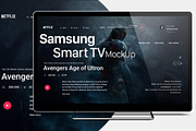 Smart TV Mockup, a Product Mockup by Design by Mirko (Thumbnail 1 of 4)