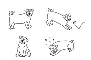 Cute doodle dogs (big collection), an Animal Illustration by Liz Pengilley Studio (Thumbnail 19 of 23)