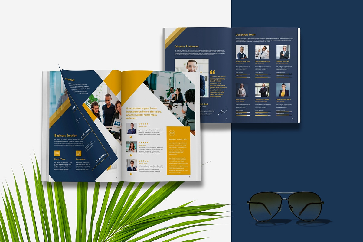 Canva Company Profile Brochure, a Brochure Template by TheBrightGrap (Photo 4 of 10)