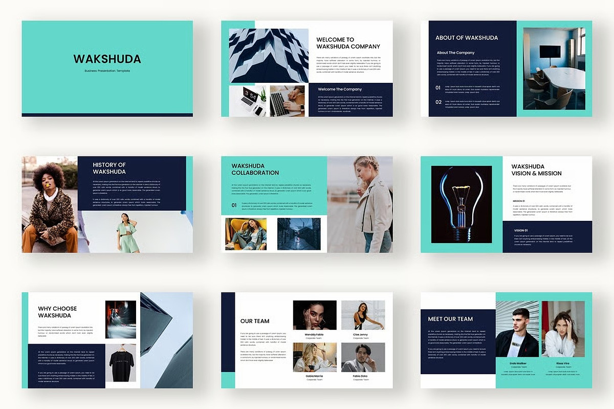 Wakshuda – Business Google Slide, a Presentation Template by kreatifreya (Photo 7 of 10)