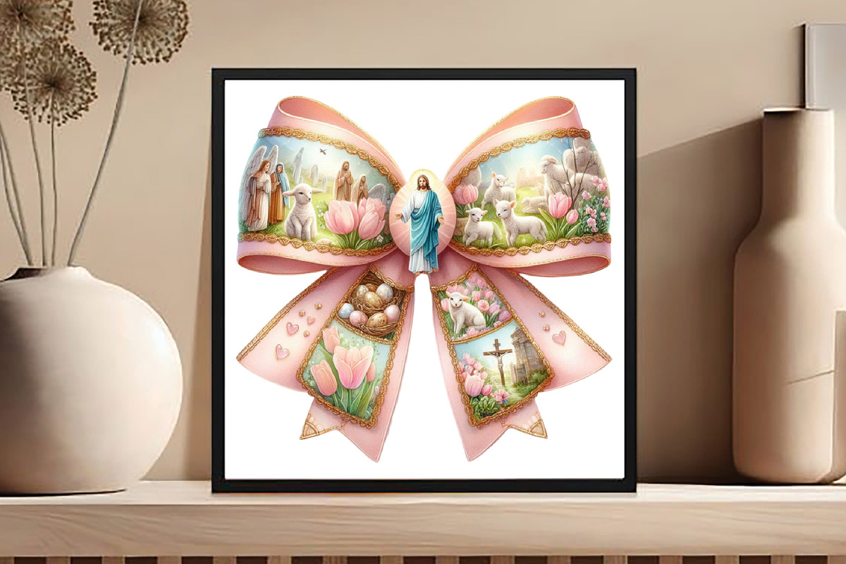 Easter Coquette Bow Clipart, an Illustration by DreamCafeArt (Photo 5 of 5)