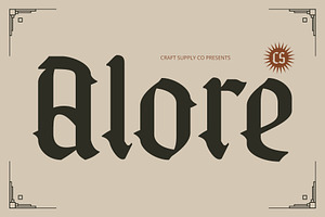 CS Alore Blackletter Font