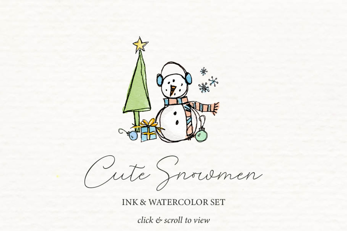 Build Your Own Cute Snowmen, an Illustration by Chelsea Bromley (Photo 3 of 6)