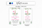 Baby Shower Pink Bunny Invitation, an Invitation Template by SvetaArtStore (Thumbnail 3 of 6)