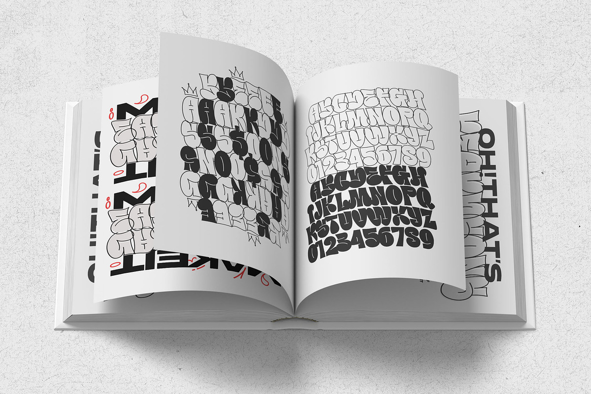 Beardvans - Throw-Up Graffiti Font, a Sans Serif Font by Typia Nesia (Photo 9 of 12)