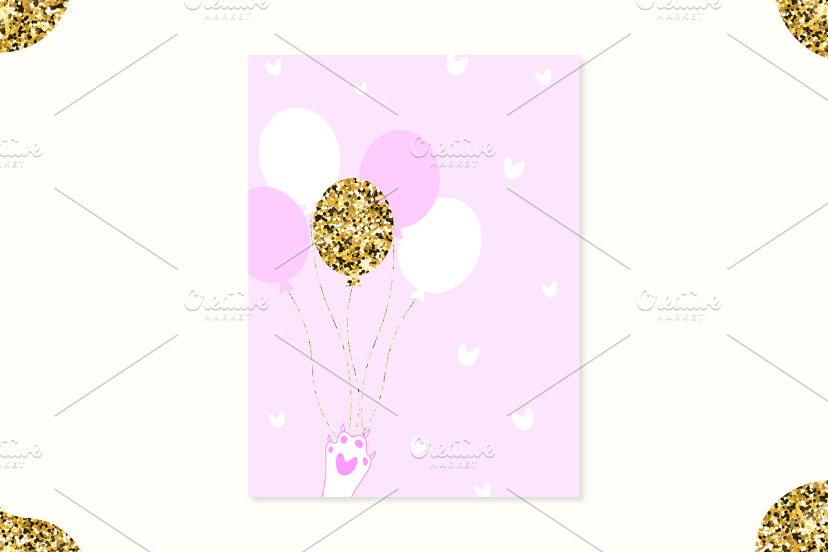 Greeting Card, Invitation, Gift Tag, an Invitation Template by kh_cat (Photo 6 of 8)