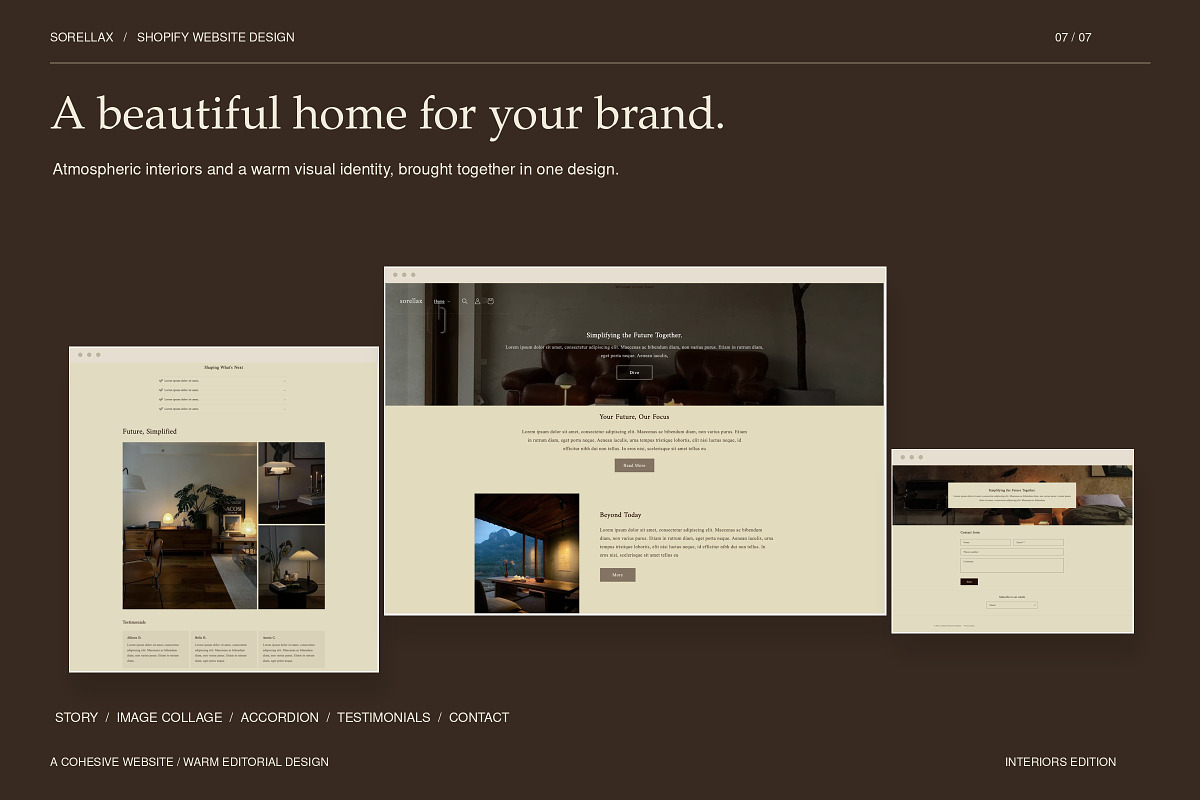 Shopify Theme for Interiors, a Shopify Template by Layl Atelier (Photo 7 of 8)