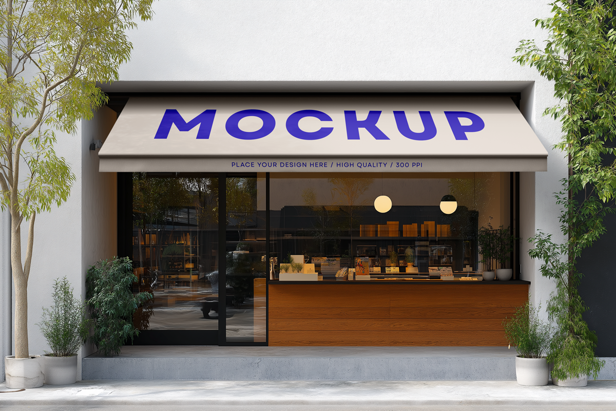 Storefront Awning Mockup Set, a Mockup by dpi (Photo 6 of 9)
