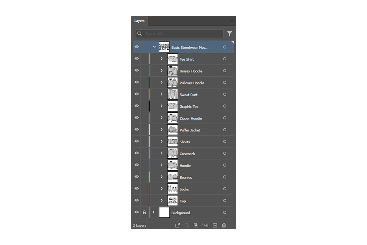 Basic Streetwear Vector Mockup Pack, an Illustration by S.i. Graphics (Photo 2 of 2)
