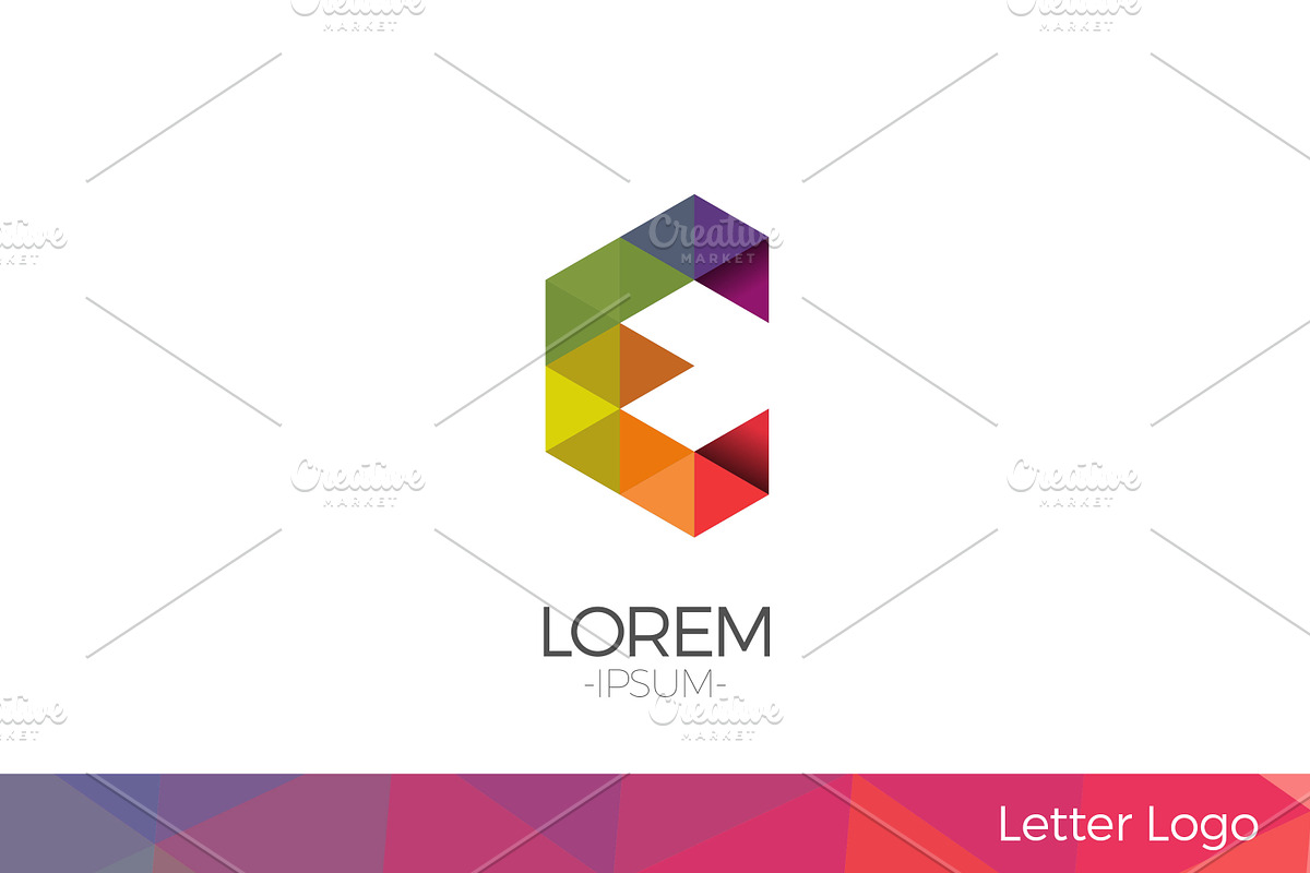 Letter E Vector Origami Logo icon., a Branding & Logo Template by Woo Graphics