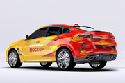 BMW X6 Car Mockup, an Advertising Mockup by Xtrahive (Thumbnail 2 of 2)