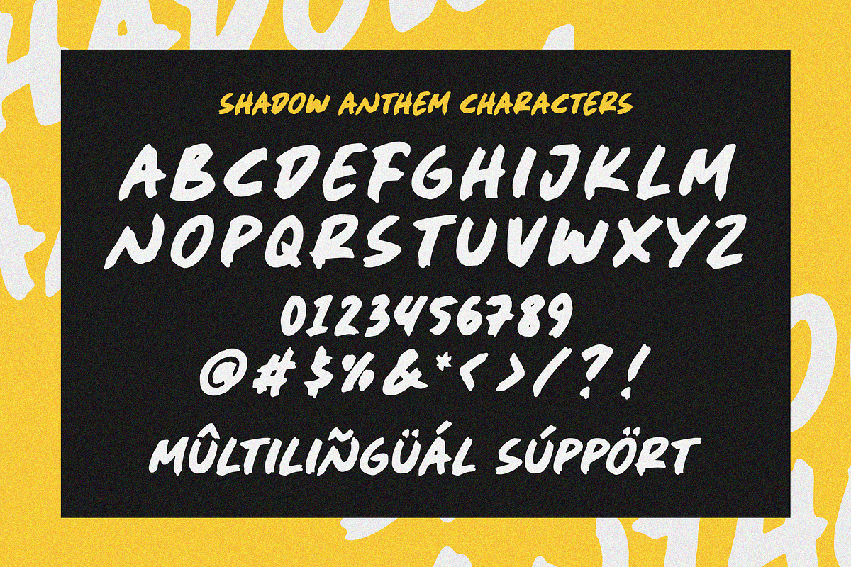 Shadow Anthem Font, a Handwritten Font by Timurtype (Photo 6 of 7)