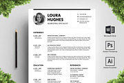 Blackline Resume Template, a Resume Template by Big Zone Studio (Thumbnail 1 of 4)