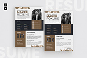 Creative Resume CV, a Resume Template by dokudokunomi (Thumbnail 1 of 4)