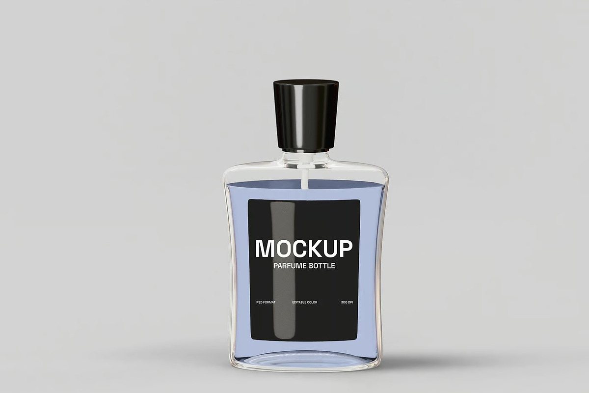 Perfume Bottle Mockup, a Packaging Mockup by renderstockmarket (Photo 4 of 4)