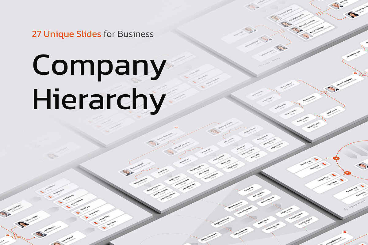 Company Hierarchy for PowerPoint, a Presentation Template by HiSlide.io (Photo 1 of 4)