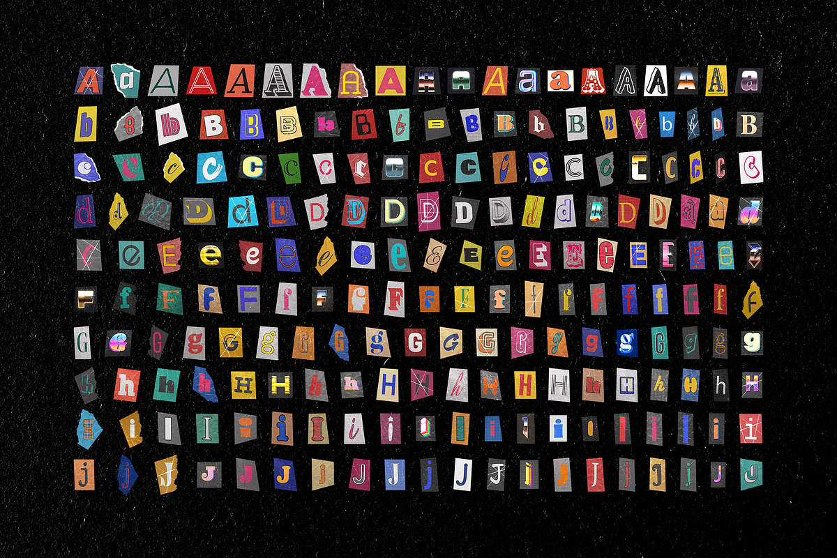 Ransom Note Letters Collection, an Object Graphic by pixelbuddha.net (Photo 2 of 14)