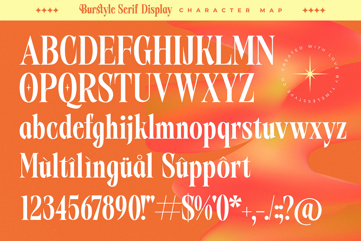 Burstyle Modern Serif Display, a Serif Font by timelesstype.co (Photo 18 of 20)