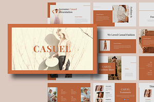 Casuel Women Fashion PowerPoint