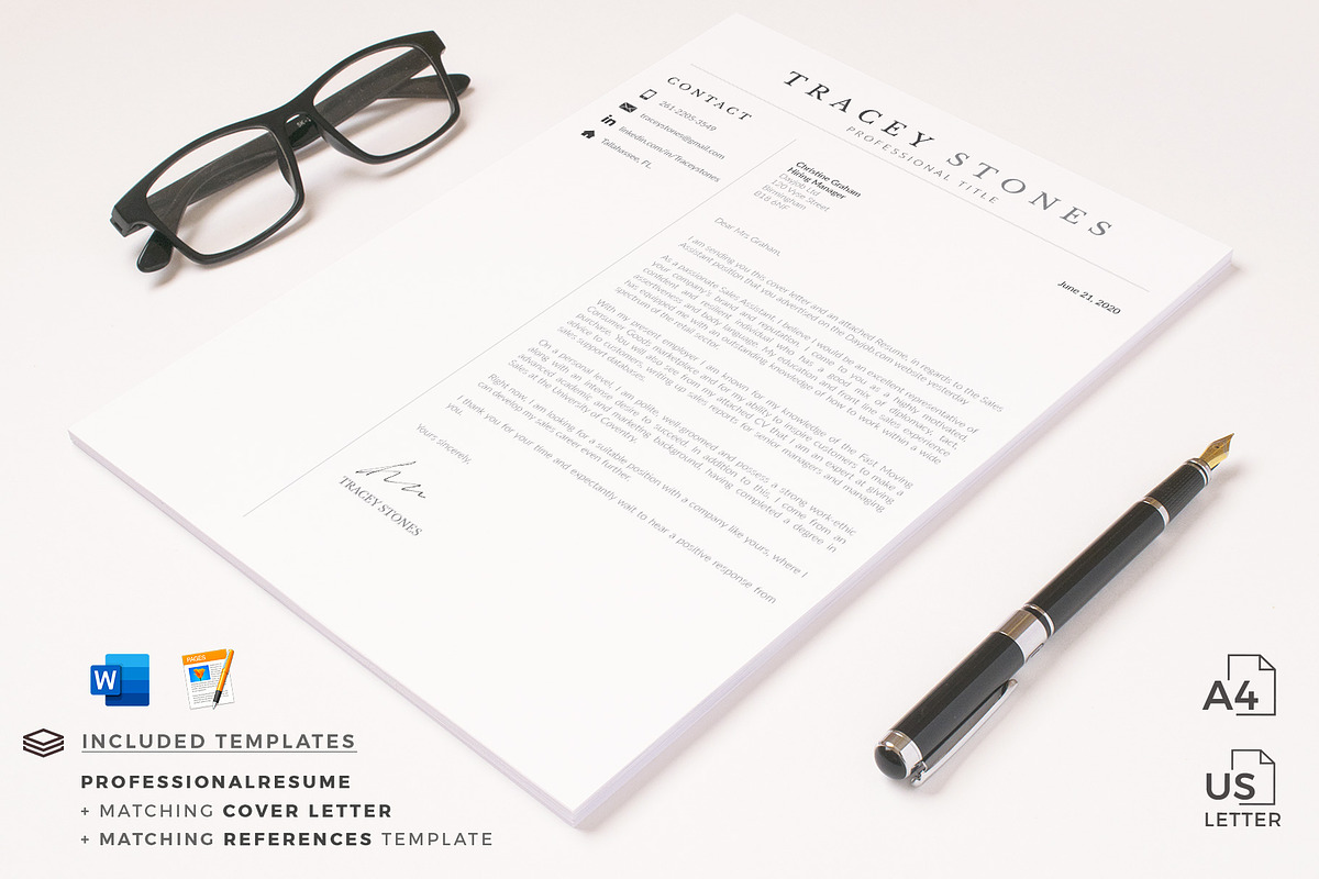 Easy Resume Template & Cover Letter, a Resume Template by HIRED Design Studio (Photo 12 of 13)