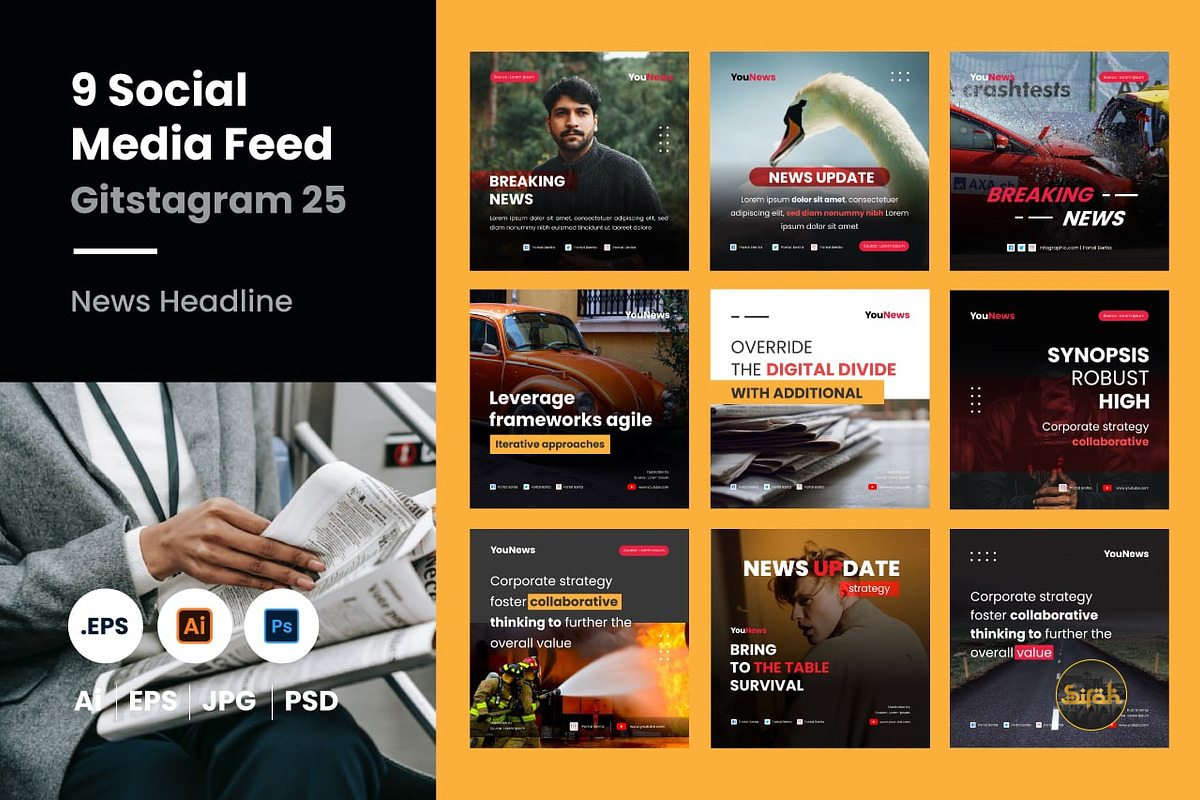 Social Media Feed, a Social Media Template by atapdesain