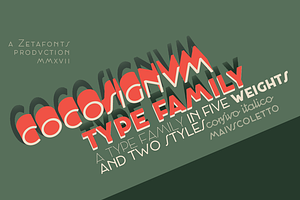 Cocosignum - 10 fonts, a Sans Serif Font by Zetafonts