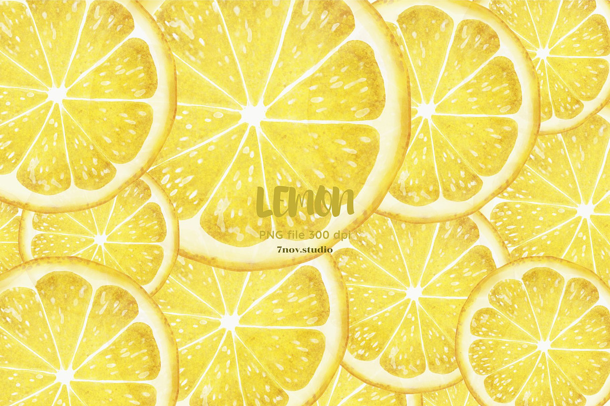 Lemon clip art, a Decorative Illustration by 7nov.studio (Photo 4 of 6)