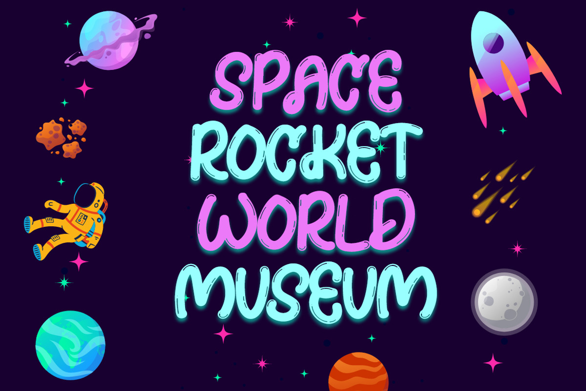 Bigspace Rocket - Kids Bold Fun Font, a Blackletter Font by Dhabee (Photo 9 of 9)