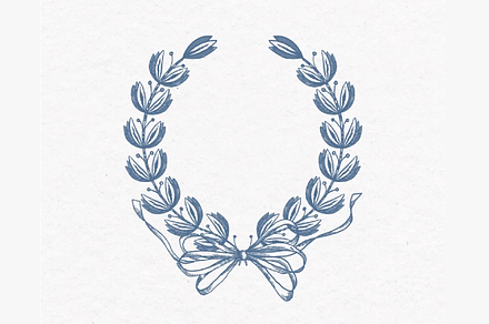 Blue Vintage Frame