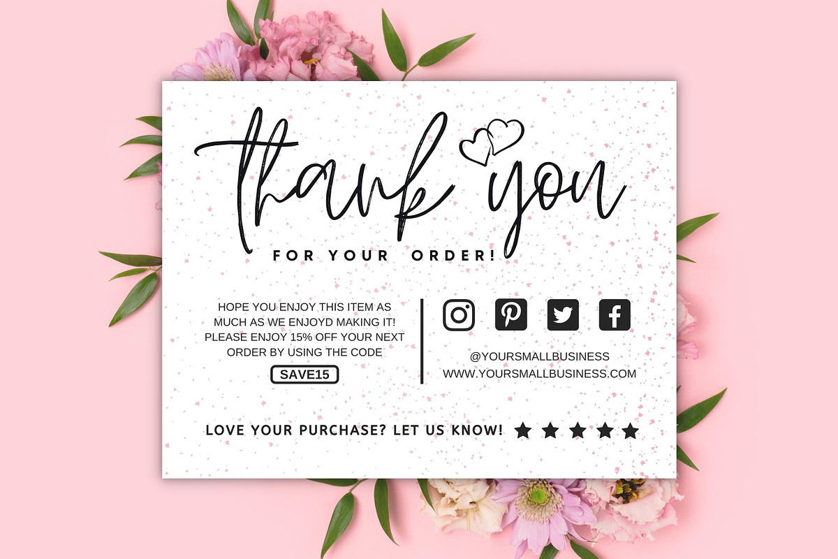 Thank You Card For Small Business #1, a Flyer Template by Oskar Wantopi (Photo 5 of 12)