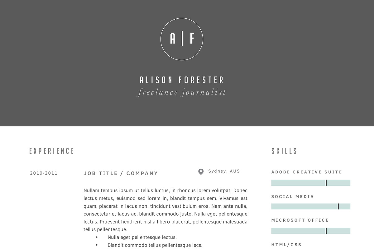Resume Template 3 Page | CV Template, a Resume Template by The Template Depot (Photo 5 of 5)
