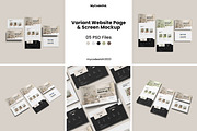 Variant Website Page & Screen Mockup, a Mac Mockup by My Code Std (Thumbnail 1 of 6)