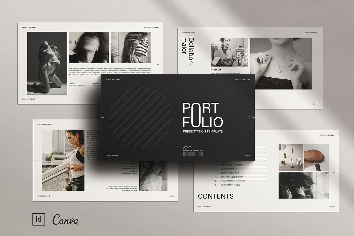 Minimal Portfolio Presentation, a Presentation Template by TemplatesForest