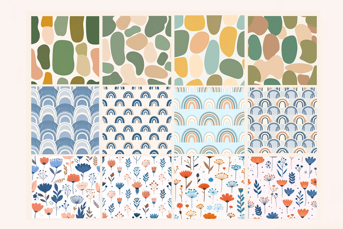 50 Scandinavian Seamless Pattern, a Pattern Graphic by Print Haven (Photo 2 of 10)