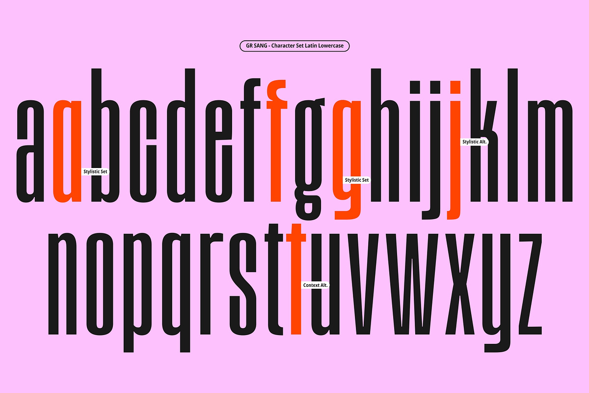 GR SANG - Condensed Display Typeface, a Sans Serif Font by Garisman Std (Photo 3 of 16)