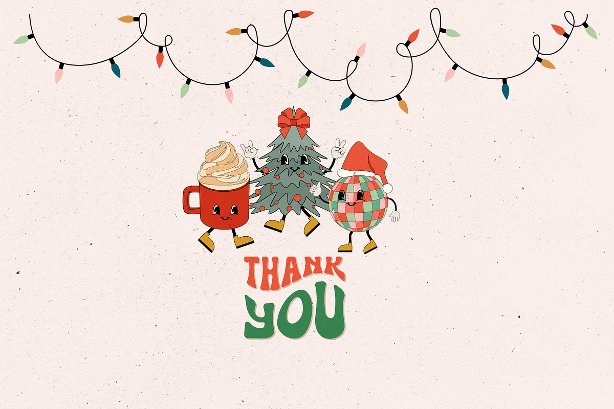 Holly Jolly Groovy Christmas, a Seasonal Illustration by Mio Buono (Photo 13 of 13)