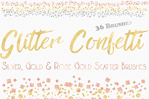 Glitter Confetti Scatter Brushes