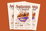 Autumn Market Flyer, a Flyer Template by Gumico Studio. (Thumbnail 3 of 4)