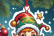 Jolly Christmas Elves Bundle, an Illustration by ETARA by Mea Hau (Thumbnail 7 of 7)