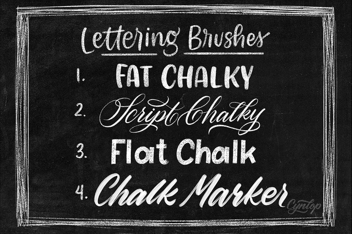 Chalky Brush Set for Procreate, a Brush Add-On by Cynlop Ink (Photo 2 of 9)