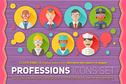 Flat Professions Avatars Icons, an Icon by Yuzach (Thumbnail 1 of 7)