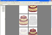 Wedding Cake PDF Cross Stitch Patter, a Print Template by Kseniya-Omega (Thumbnail 2 of 2)