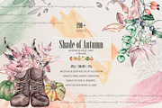 Shade of Autumn Watercolor Clipart, a Decorative Illustration by BalanceUA (Thumbnail 1 of 18)